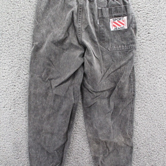 Vintage 90's Levi's Sport Jeans Kids 8 Acid Wash Zip Pockets Elastic Button Snap - Picture 11 of 14